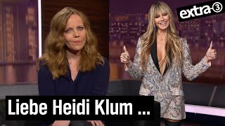 Sarah Bosetti antwortet Heidi Klum und GNTM | extra 3 | NDR