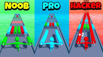 NOOB vs PRO vs HACKER - Stack Colors 2