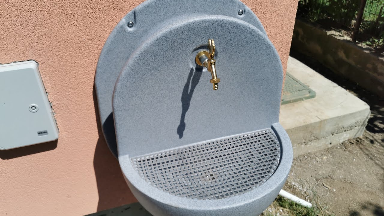 Mars garden sink 85x70cm with Veporit rooster tap and stainless steel mesh tray - install and review