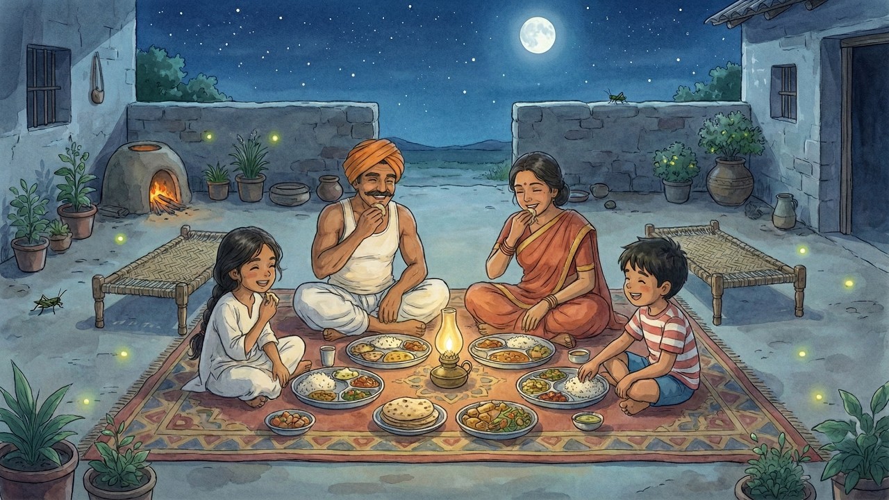 A peaceful day in an Indian village | Ghibli Slow Living