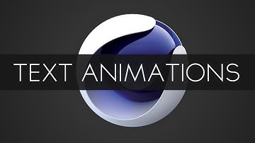 Cinema 4D Tutorial - Text Animations