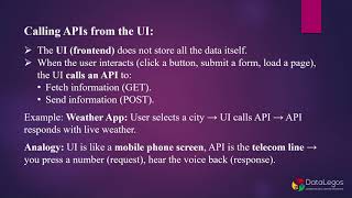 Calling APIs from UI