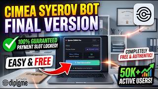 CIMEA Payment Slot Booking 100% Guaranteed! | FREE Syerov Bot v3.0 Final Version | 50K+ USERS