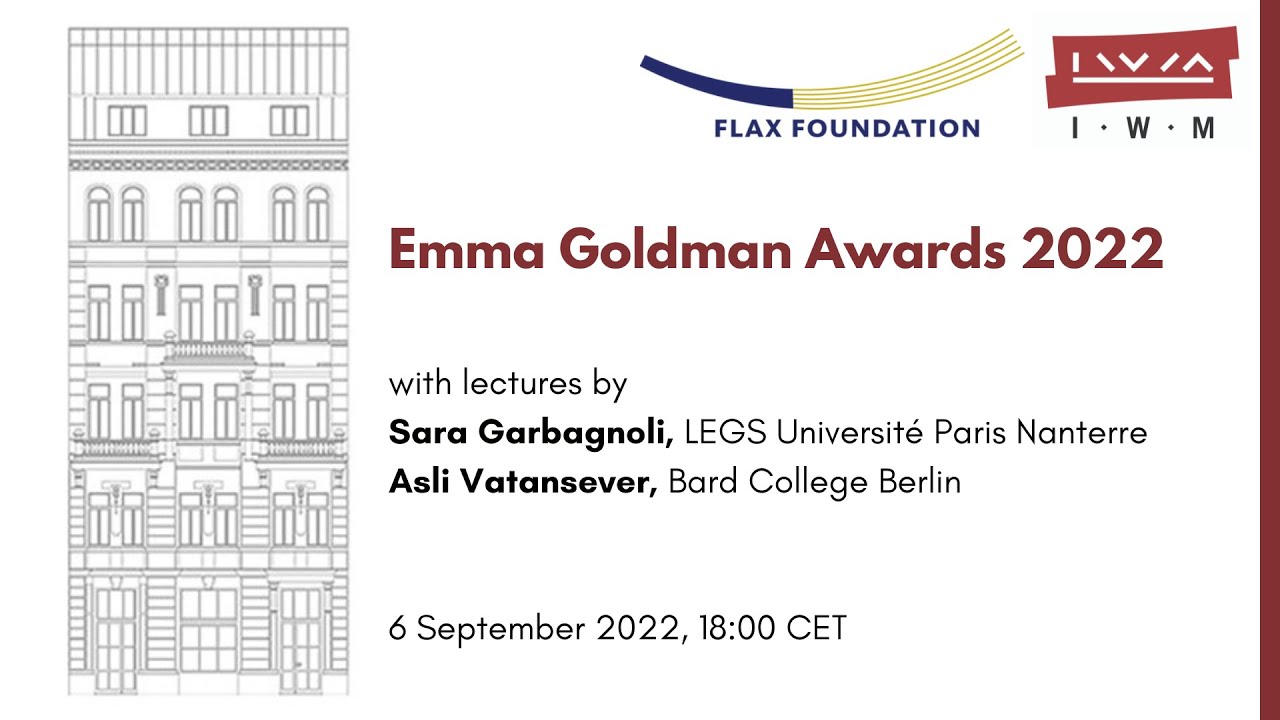 Emma Goldman Award Wissenschaftler Innen Fur Herausragende Leistungen In Der Feminismus Und Ungleichheitsforschung Ausgezeichnet Iwm Website