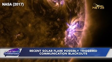 Recent solar flare possibly triggered communication blackouts