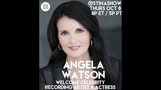 Angela Watson RECORDING ARTIST & Actress LIVE on the STINASHOW