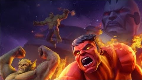 Marvel Strike Force - Red Hulk Scourge Event Node 10 Difficulty 5  (Scourge:107).Wave-1Avenger Node.
