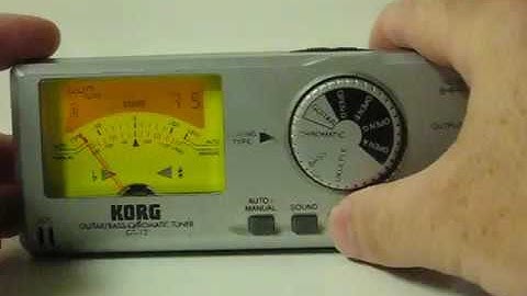 Sale Item Demo  Korg GT12 Electronic Guitar Tuner