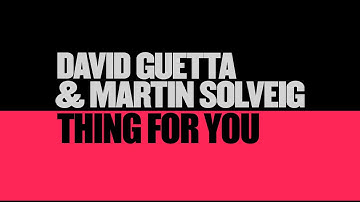 David Guetta & Martin Solveig - Thing For You (Lyric video)