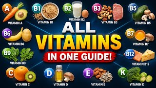 Every Type of Vitamin Explained (A, B1, B2, B3, B5, B6, B7, B9, B12, C, D, E, K)