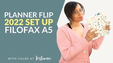Filofax A5 Organiser, Planner Setup for 2022 & Flip Through