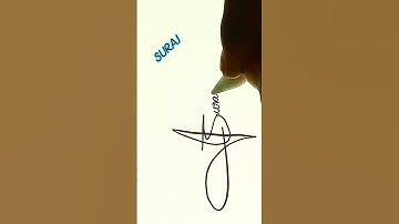 signature name of Suraj #signature #callygraphy #art #creation