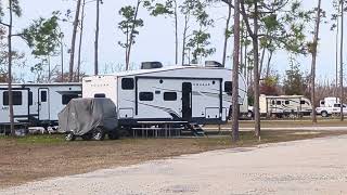 RV Park in Mexico Beach FL. USA after Hurricane Michael