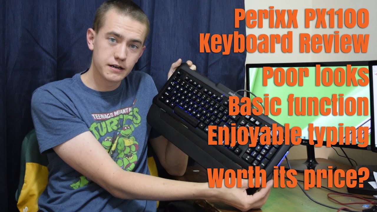 Perixx PX1100 Illuminated Gaming Keyboard Review - YouTube