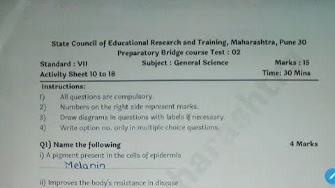 7th | Bridge Course | General Science | Test No.2 #sascienceacademy #7thbridgecoursescience