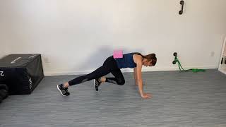 Plank March with block L1