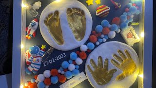 VISMIINTREND Baby Clay Hand And Footprint Casting Kit