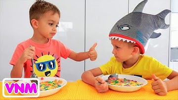 vlad và nikita muốn trở thành phi hành gia viet nam nau an đánh răng