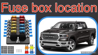 The fuse box location on a 2021 Dodge Ram 1500