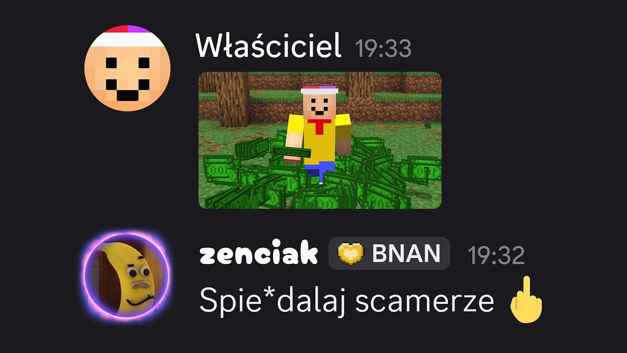 Wyjaśniam Właściciela SCAM Serwera Minecraft
