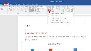 MOS Word 2016 expert 실전모의고사1회(Mentor 또는 돈시아 교재) screenshot 5