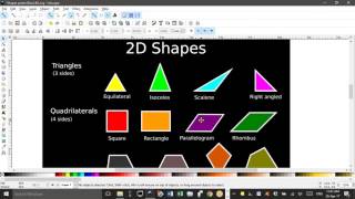 2D shapes poster