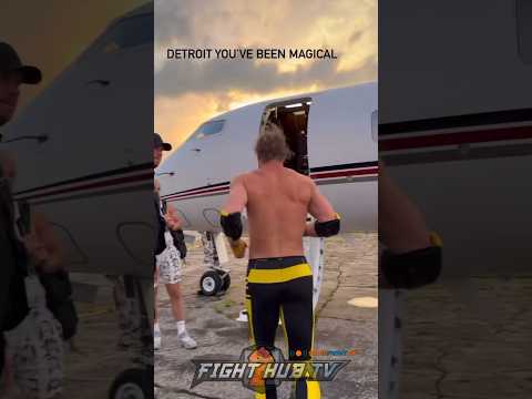 Logan Paul jet flying like Ric Flair to see Jake Paul KO Nate Diaz after Summerslam!