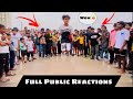 Crazy public Reaction rope skipping in public reactions flips