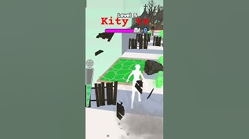 Ghost Run level 5 gameplay funny #shorts #kitytv #3dgames  #games #video #gems #ghost #ghostrun