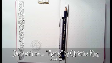 Draw with me... "Marley" by Christine King | A border for a journal page.