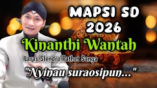 Kinanthi Wantah, Laras Slendro Pathet Sanga || Macapat MAPSI