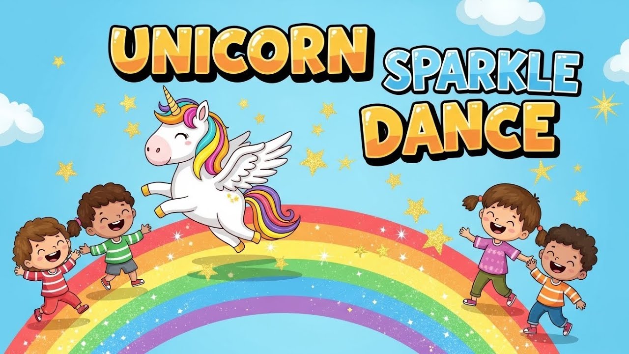 Unicorn Sparkle Dance ✨🩰 | Fun Dance Song for Kids | Happy Tale & Tune