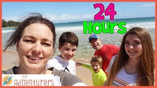 24 Hours On The Beach \/ That YouTub3 Family I The Adventurers