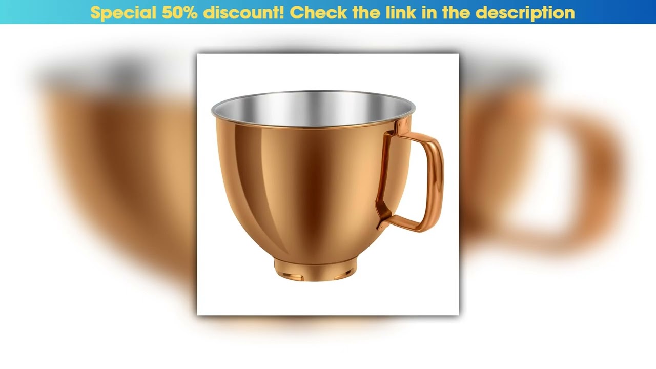 Review HOT SALE 5 QT Stainless Steel Mixer Bowl For Kitchenaid Artisan&Classic 4.5-5QT Tilt-Head Mi