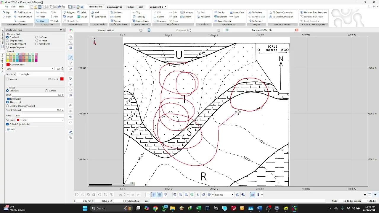 1.1 Tutorial Midland Valley Move 2016: Cara Digitasi Garis Kontur pada Raster 3D