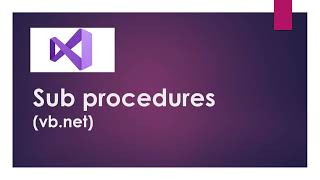 Sub Statement VB.net Tutorial in Hindi For Beginners | Visual Studio 2022