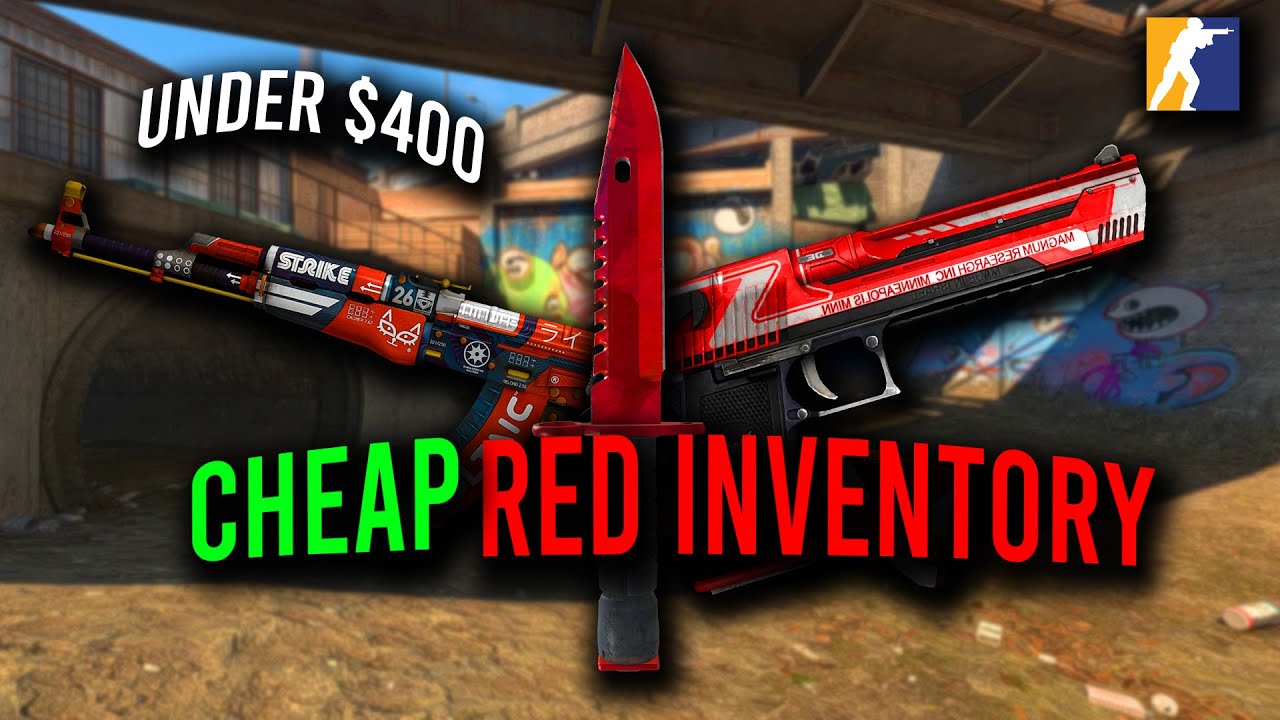 *CHEAPEST* RED CS2 INVENTORY - YouTube