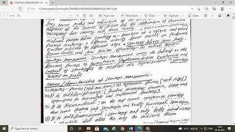 IGNOU MS11-STRATEGIC MANAGEMENT LAST 5--7 YEARS QUESTION SOLVE