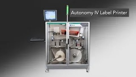 State-of-the-art, high-speed, full-color, stand-alone digital label printer -- AUTONOMY® [Brief]