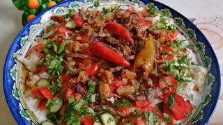 💥КУРУТОБ💥 Курутоб с Мясом/Национальной Таджикиская Блюдо💯Самый Вкусный Рецепт!