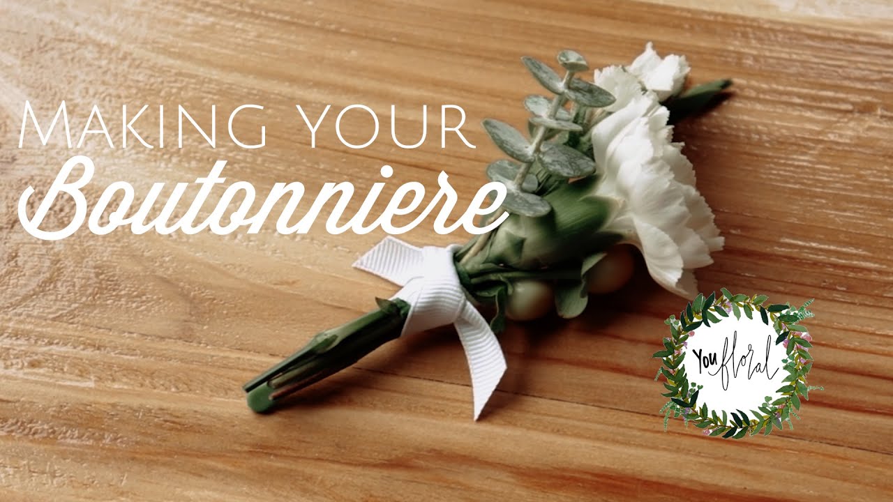 DIY - Making A Boutonniere - YouTube