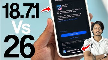 iOS 18.7.1 vs iOS 26.0.1 | iOS 18.7.1 vs iOS 26 | iOS 18.7.1 vs iOS 26 Which is Better | iOS 26 |
