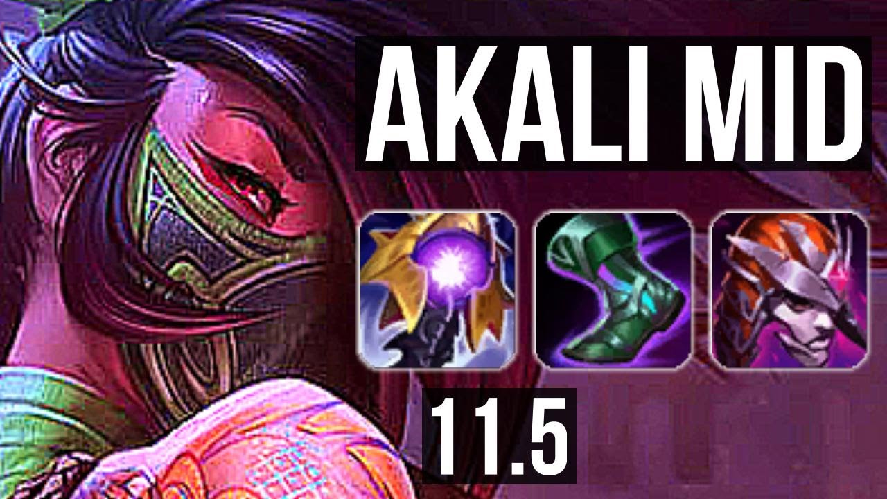 AKALI vs ORIANNA (MID) | 12/1/10, Legendary, Rank 9 Akali | TR Challenger | v11.5