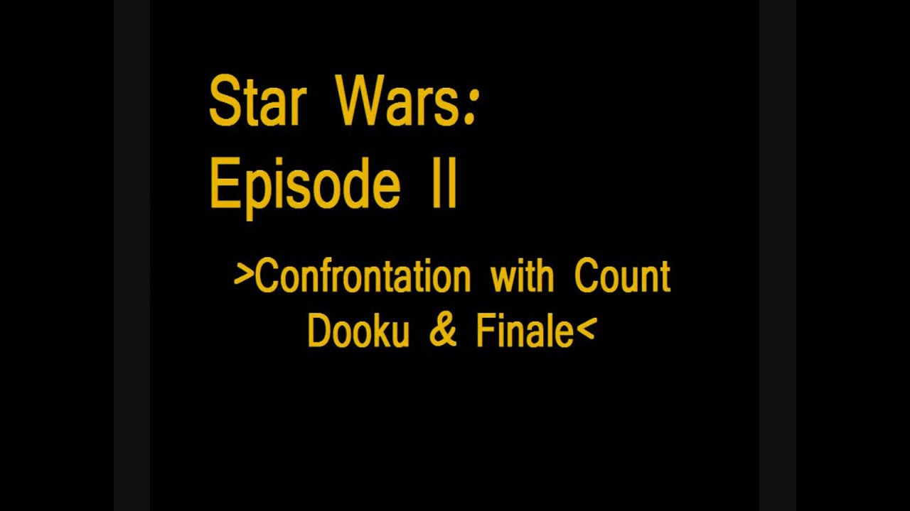 confrontation with count dooku and finale