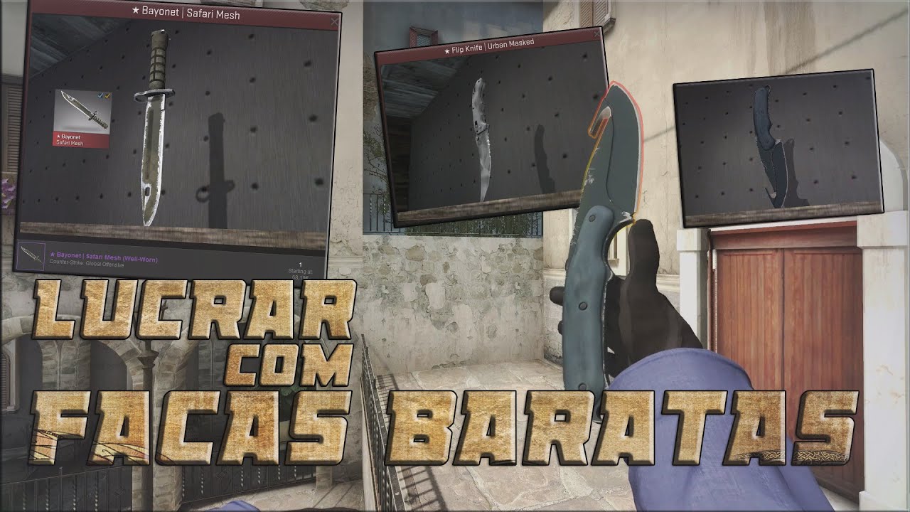 CS:GO | COMO LUCRAR COM SKINS/FACAS DE VALOR BAIXO !