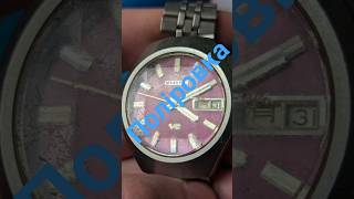 Полірування мінерального скла годинника #citizen 1973рік Polishing the mineral glass of a #watch