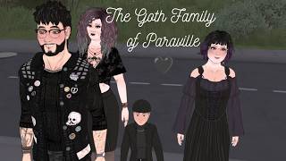 [ASMR] Creating a cute, little Goth Family in Paralives!!🖤 #paralives #lifesim #asmr