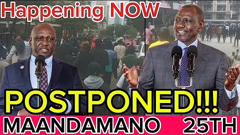 BREAKING NEWS‼️ PRESIDENT RUTO Shocked AFTER GEN Z POSTPONED MAANDAMANO, HERE IS WHY MUST WATCH