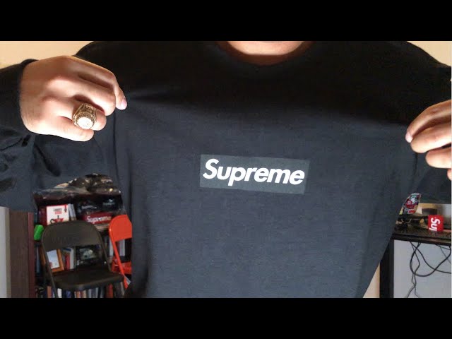 Supreme Box Logo Longsleeve Tee 2020 Unboxing + Fit Review in 4K