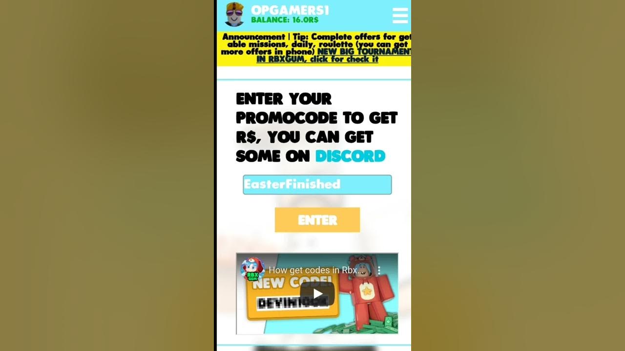 All *New* RbxGum Promo Codes (April 2022)  Latest & Working Rbxgum Promo  Codes 